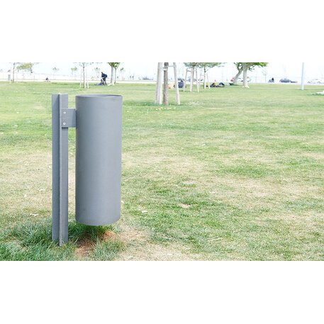 Metal litter bin 'PLUS /  50L/85L'