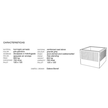 Pflanzkübel aus Beton 'Icaria'