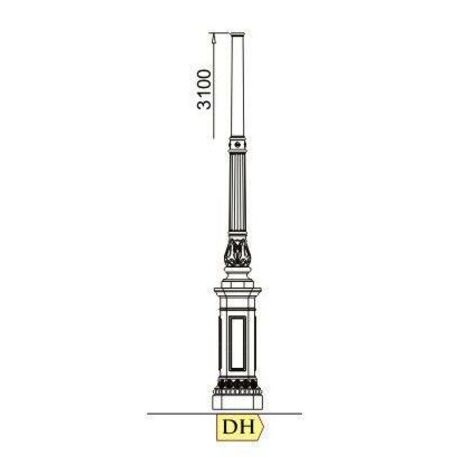 Tänavavalgustuse postid 'DH-N3_H/450cm'