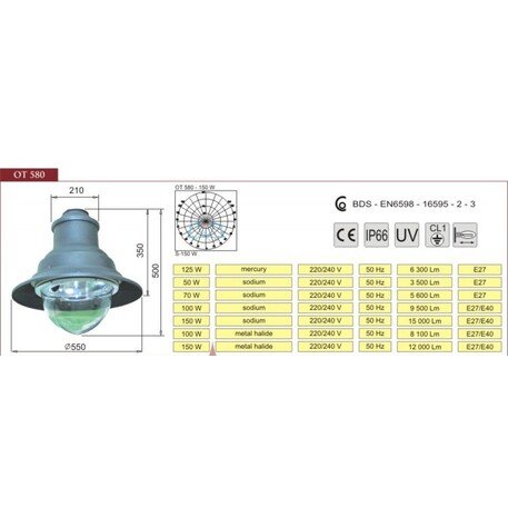 Street Lighting Post 'G31-L1_H/600cm'