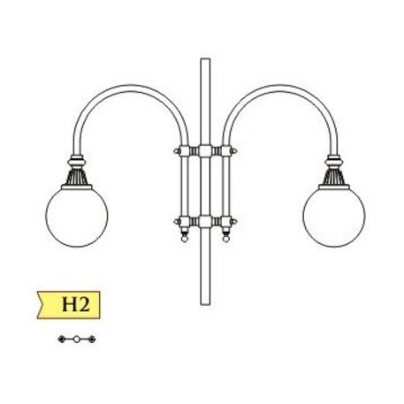 Tänavavalgustuse postid 'G4-H2_H/590cm'