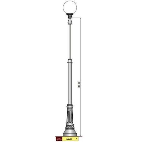 Street Lighting Post 'M28_H/350cm'