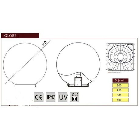 Ielu apgaismojuma stabi 'M2H2-L2_H/640cm'