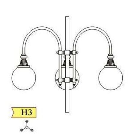 Post di illuminazione stradale 'T28-H3_H/530cm'