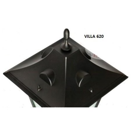 Klasikinio kaltinio stiliaus gatvės, parko šviestuvo stovas 'VILLA-1_H/250cm'