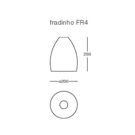 Metall bollard 'Fradinhos small'