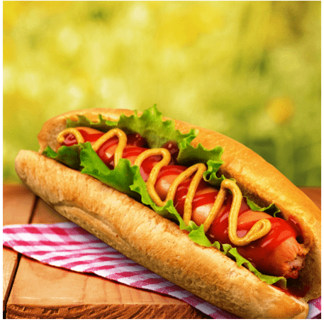 Šildytuvas 'Hot Dogs' dešrainių gamybai su 4-iais stipinais