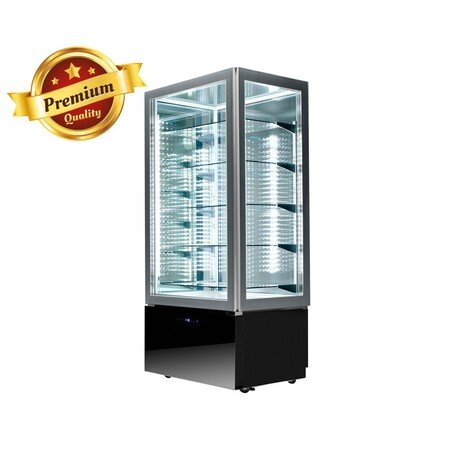 Vertikali šaldoma vitrina 'Juoda' (490ltr. +2°C /+ 10°C)