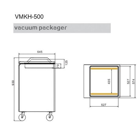 Vakuumiergerät 20m³/h - 490mm