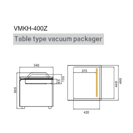 Vacuummachine 20m³/h - 390mm