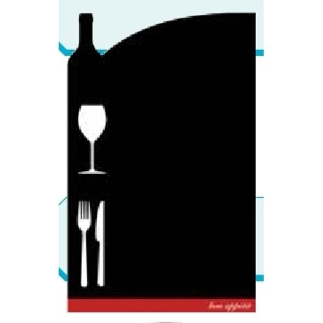 Meniu lenta kabinama ant sienos