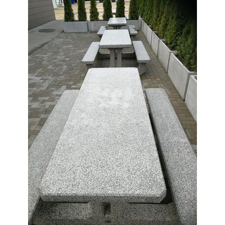 Stół betonowy do gry z dwoma ławkami '190x148xH/74cm / BS-223'