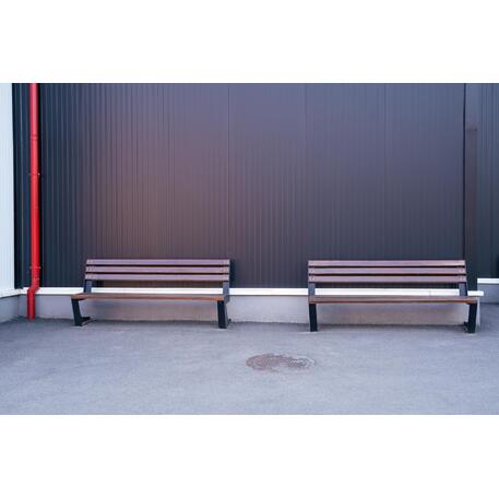 Modern style metal outdoor bench '191x56xH/82cm / MS-124'