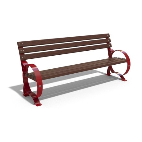 Modern style metal outdoor bench '155x64xH/84cm / MS-48'