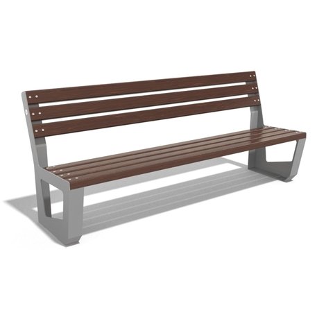 Modern style metal outdoor bench '191x61xH/80cm / MS-144'