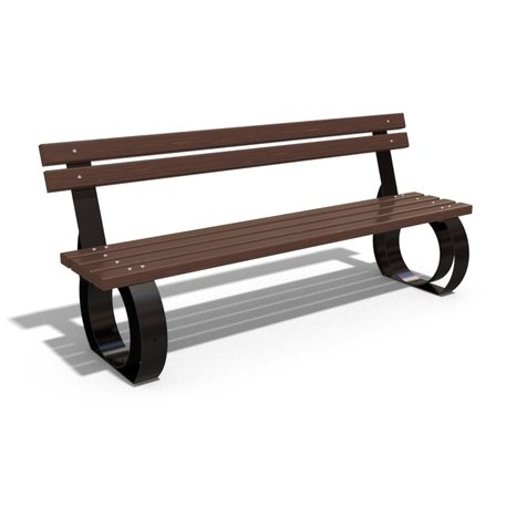 Modern style metal outdoor bench '190x60xH/82cm / MS-52'