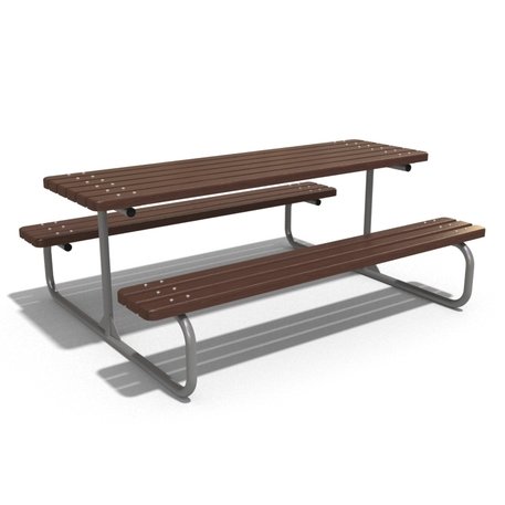 Metal bench + picnic table 