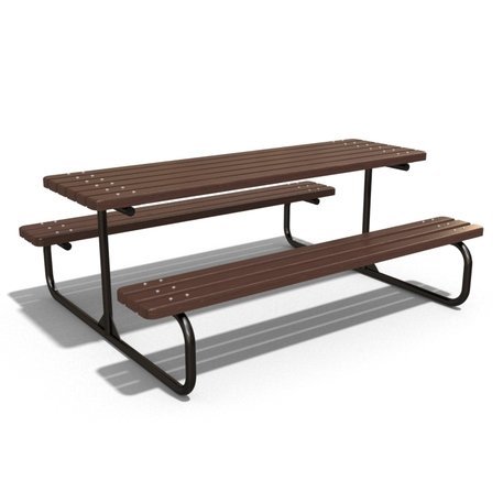 Metal bench + picnic table 