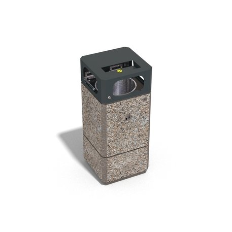 Concrete litter bin '50x50xH/110cm 70L / BS-215'