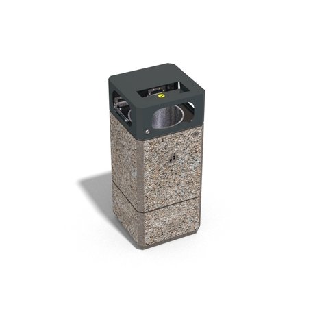 Concrete litter bin '30x30xH/70cm 15L / BS-216'