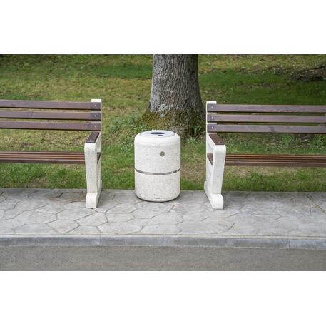 Concrete litter bin 'Ø 45xH/65cm 35L/ BS-36