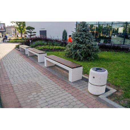 Concrete litter bin 'Ø 45xH/65cm 35L/ BS-36