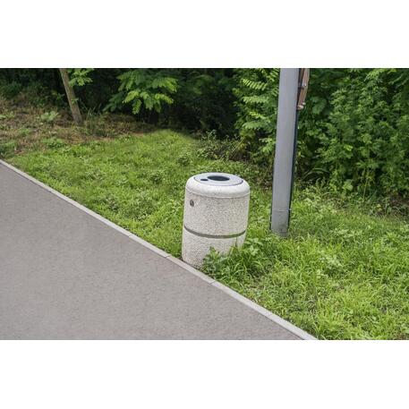 Concrete litter bin 'Ø 45xH/65cm 35L/ BS-36