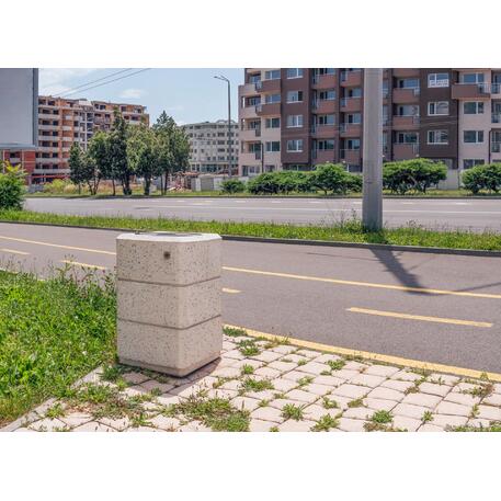 Concrete litter bin '38x38xH/620cm 30L / BS-72'