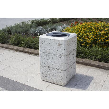 Concrete litter bin '38x38xH/620cm 30L / BS-72'