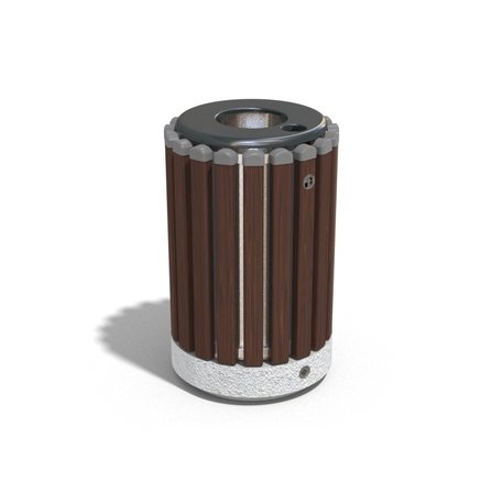 Concrete litter bin 'Ø 38xH/61cm 35L / BS-43'