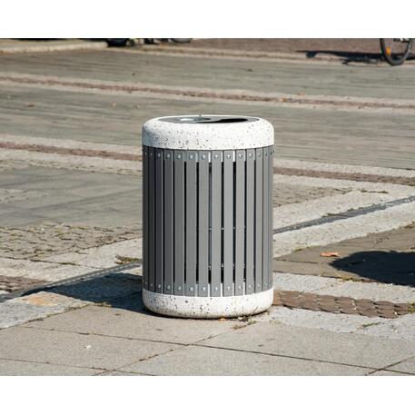 Concrete litter bin 'Ø 55xH/82cm 70L / BS-45'