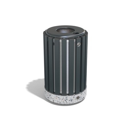 Concrete litter bin 'Ø 38xH/60cm 35L / BS-69'