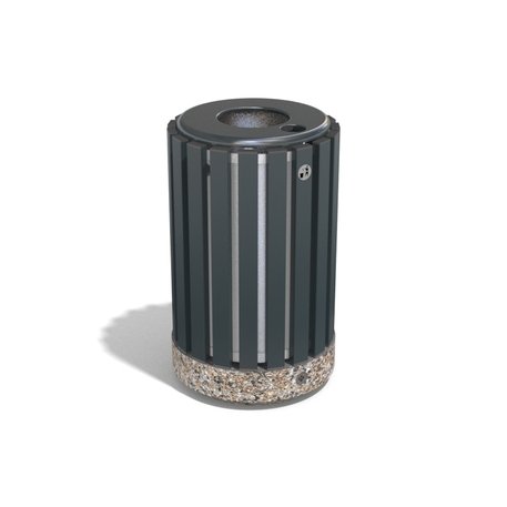 Concrete litter bin 'Ø 38xH/60cm 35L / BS-69'