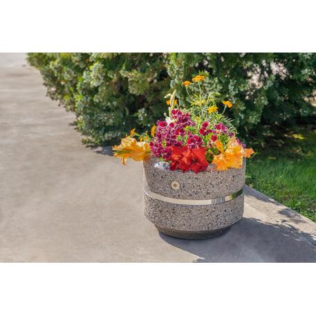 Vaso da fiori in cemento 'Ø40xH/30cm / BS-23'