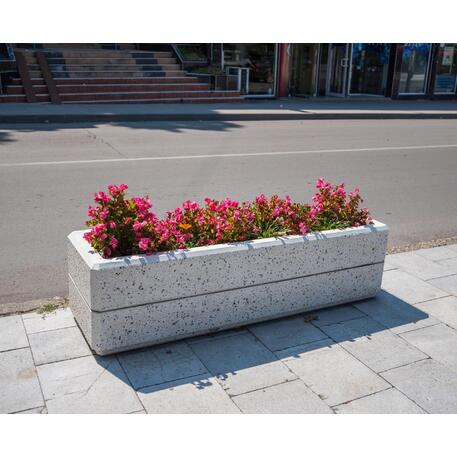 Concrete flower planter '1500x450xH/400mm_BS-129'