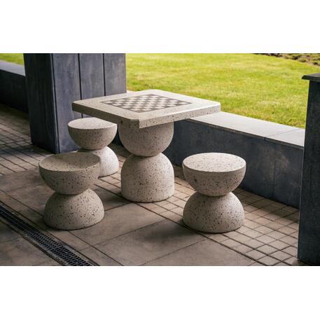 Concrete outdoor play table '80x80xH/70cm / BS-111'