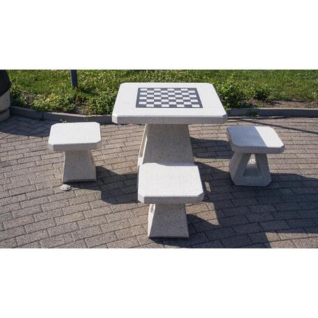Concrete outdoor play table '80x80xH/70cm / BS-190'
