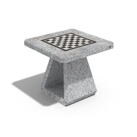 Betoninis šachmatų žaidimo stalas su 2 arba 4vnt. kėdėmis '80x80xH/70cm / BS-190 / 191'