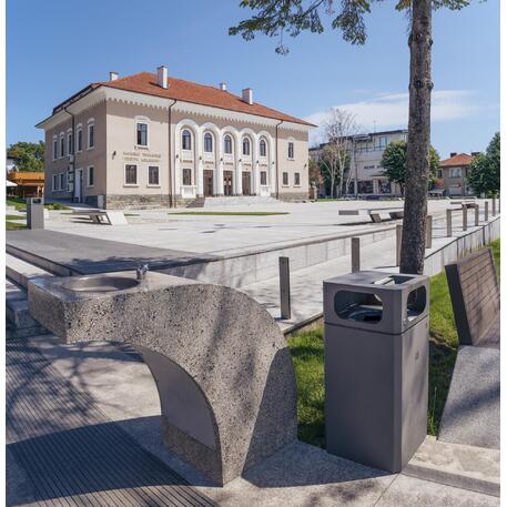 Trinkwasserbrunnen aus Beton '110x43xH/90cm / BS-123'