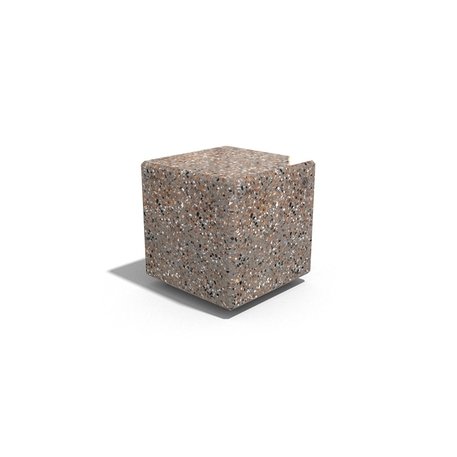 Betoninis su granito skalda atitvėrimo 'kubas' '38x38xH/40cm / BS-184