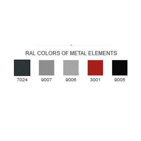 Metalinis atitvėrimo stulpelis skirtingų RAL spalvų 'Ø10xH/100cm / BS-32'