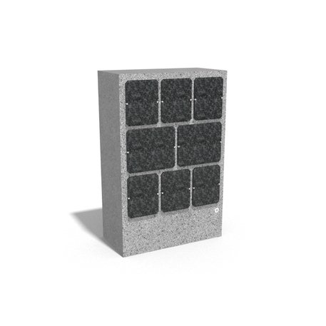 Kolumbariumas betoninis su granito skalda '100x50xH/140cm / BS-206'