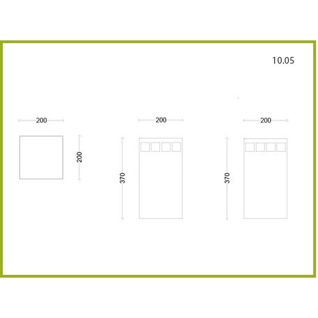 Metal litter bin 'MKA.10.05 / 10L'