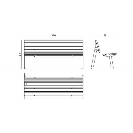 Metal bench 'Millo / 001261'