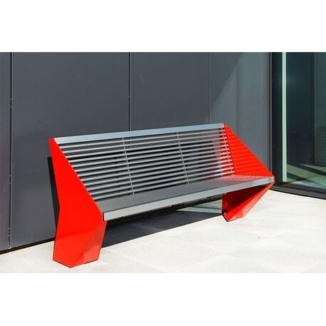 Metal bench 'Letter / 001274'