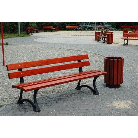 Металлическая скамейка 'Oslo_001103'
