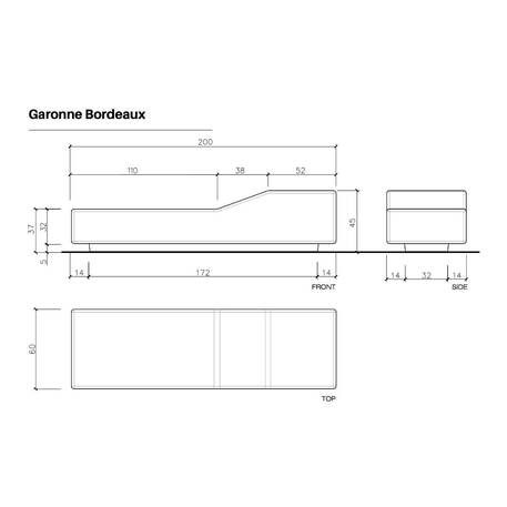 Betonbank 'Garonne'