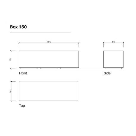 Concrete bench 'BOX'