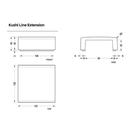 Parkbänke aus Beton 'KUSHI'