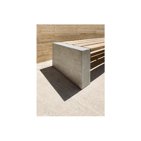 Lauko betoninis suolas su ir be atlošo įvairių dydžių 'Alpine'